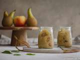 Compote pomme, poire et basilic cannelle