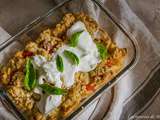 Crumble de tomates et mozzarella