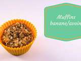 Muffins banane et flocons d’avoine