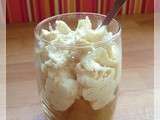 Verrine de poires caramélisées et mousse de foie gras, participation au concours du Défi Culinaire de l’Été du Foie Gras Lafitte