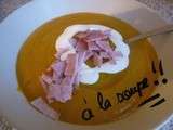 Soupe automnale : potimarron, oignon rouge et bacon