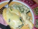 Gratin courgettes a la raclette