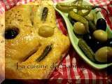 Focaccia a ma façon « pain garnie a l’huile d’olive »