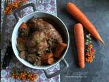 Lapin grand-mère sauce au vin rouge au cookeo