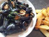 Moules de bouchot au boursin figues et noix