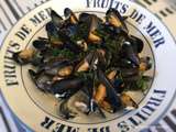 Moules marinières au Boursin ail et fines herbes en 3 min au cookeo