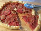 Tarte salée aux oignons frits moutarde herbes de Provence et tomates au companion thermomix ou sans robot