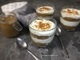 Verrine de fromage blanc sauce caramel et spéculoos au companion thermomix ou sans robot