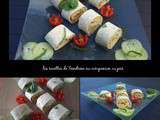 Wrap d'été concombre avocat miettes de crabe