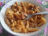 One pot pasta dinde lardons et champignons au Cookeo