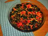 Quiche sans pâte au chou kale et saumon fumé