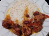 Rougail saucisses d'après la recette de ma nièce Nadia (Réunionnaise)