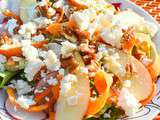 Salade estivale aux pommes, carottes, radis, noix de pécan et feta / Summer Salad with Apple, Carrot, Radish, Pecan and Feta