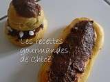 Eclairs et religieuses  au chocolat