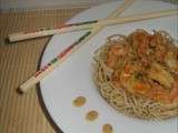 Crevettes au Lait de Coco & Nouilles Chinoises