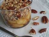 Crumble en Verrine à l'Avoine, Pomme & Noix de Pécan