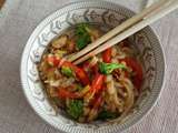 Wok légumes crevettes façon thaï