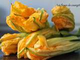 Beignets de fleurs de courgettes