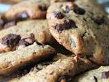 Cookies aux cacahuètes, chocolat et à la cannelle