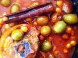 Tajine pois chiches et olives