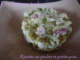 Risotto au poulet et petits pois