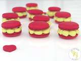 Macarons pistache griotte