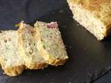 Cake aux courgettes, bacon et menthe