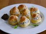 Choux aux rillettes de champignons