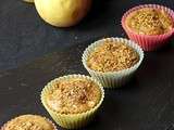 Muffins pommes, caramel, pralin