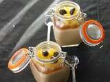 Panna cotta au café, duo d'orange et chocolat