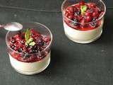 Panna cotta basilic et fraise