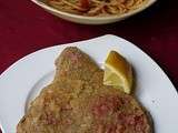 Retour vers mes origines 21 : escalope milanaise et spaghetti à la sauce tomate del nono