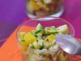 Salade de colin, orange et avocat