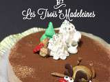 Entremet au chocolat et aux marrons du reveillon : la foret en chantier