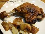 Cuisses de canard aux navets et aux poires