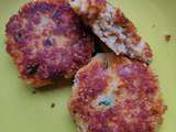 Galettes de chou-fleur et lentilles corail