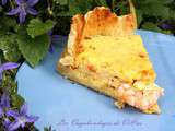 Quiche maïs, piment, crevettes