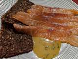 Saumon gravlax aux agrumes et à l'estragon