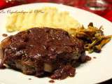 Tournedos, sauce au foie gras et poêlée de chanterelles