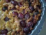 Crumble Clafoutis aux cerises au sucre roux de Guadeloupe et à la vanille équitable