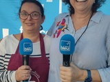 France Bleu Hérault au marché de Lunel avec les Gourmandises de Bénédicte