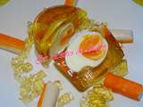 Aspic de surimi et oeuf