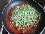 Boulettes de viande hachée aux petits pois