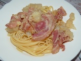 Linguine à la pancetta au chou fleur et à l’ail