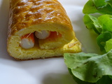 Omelette roulée au surimi