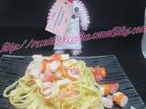 Salade de surimi et tagliatelles