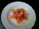 Tartare jambon melon tomate