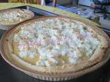 Tarte à l'orange à la neige de coco