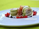 Maki estival de courgette au chèvre et tapenade à la truffe