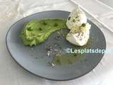 Petits pois menthe et Buratta thym citron